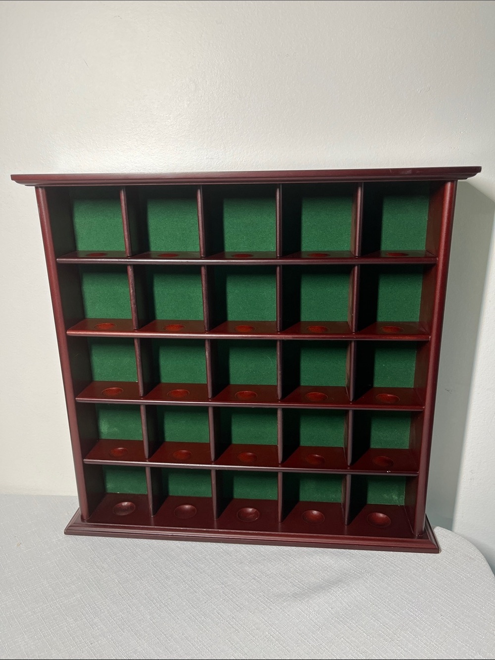 Wooden Display Shelf for golf balls collectibles
30 compartments